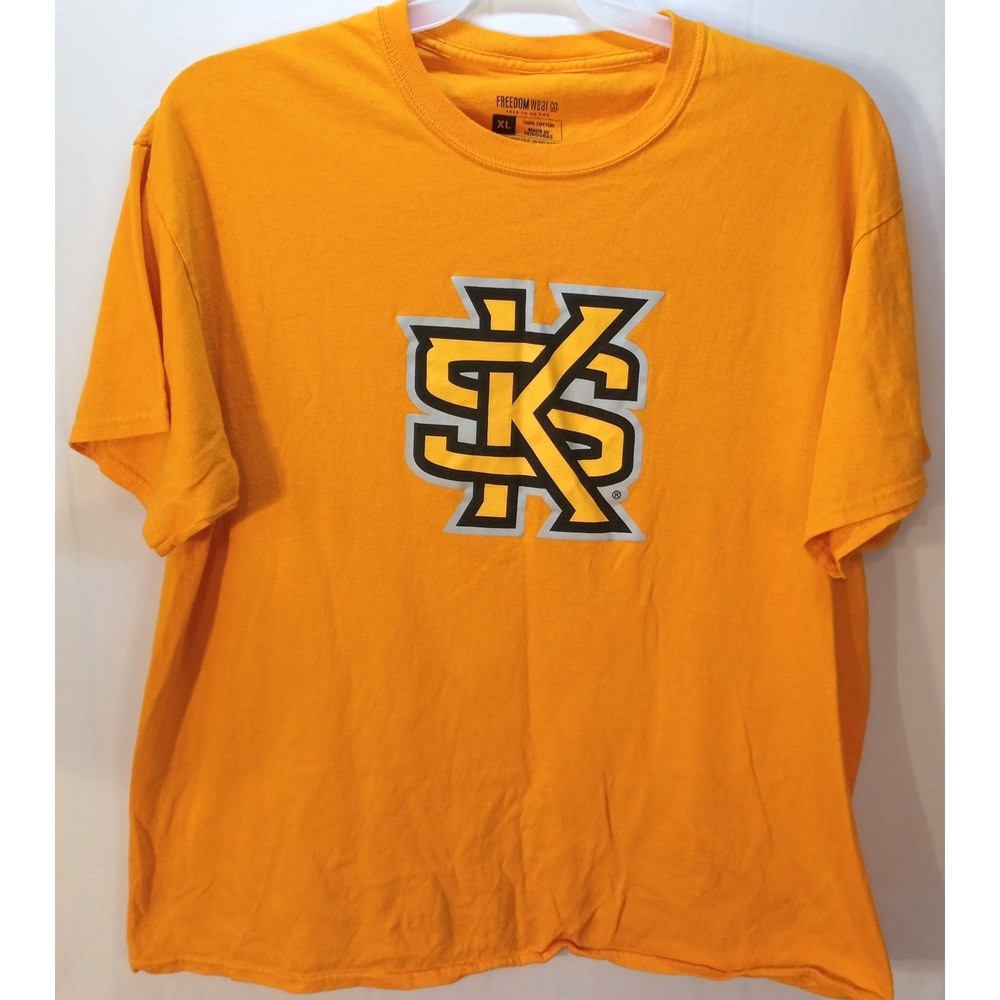 Men's KSU Kennesaw State T-Shirt, XL, Yellow Gold